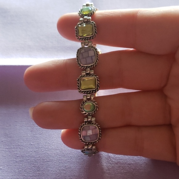 Unknown Jewelry - 🎉 Silver-Plated Colorful Bracelet